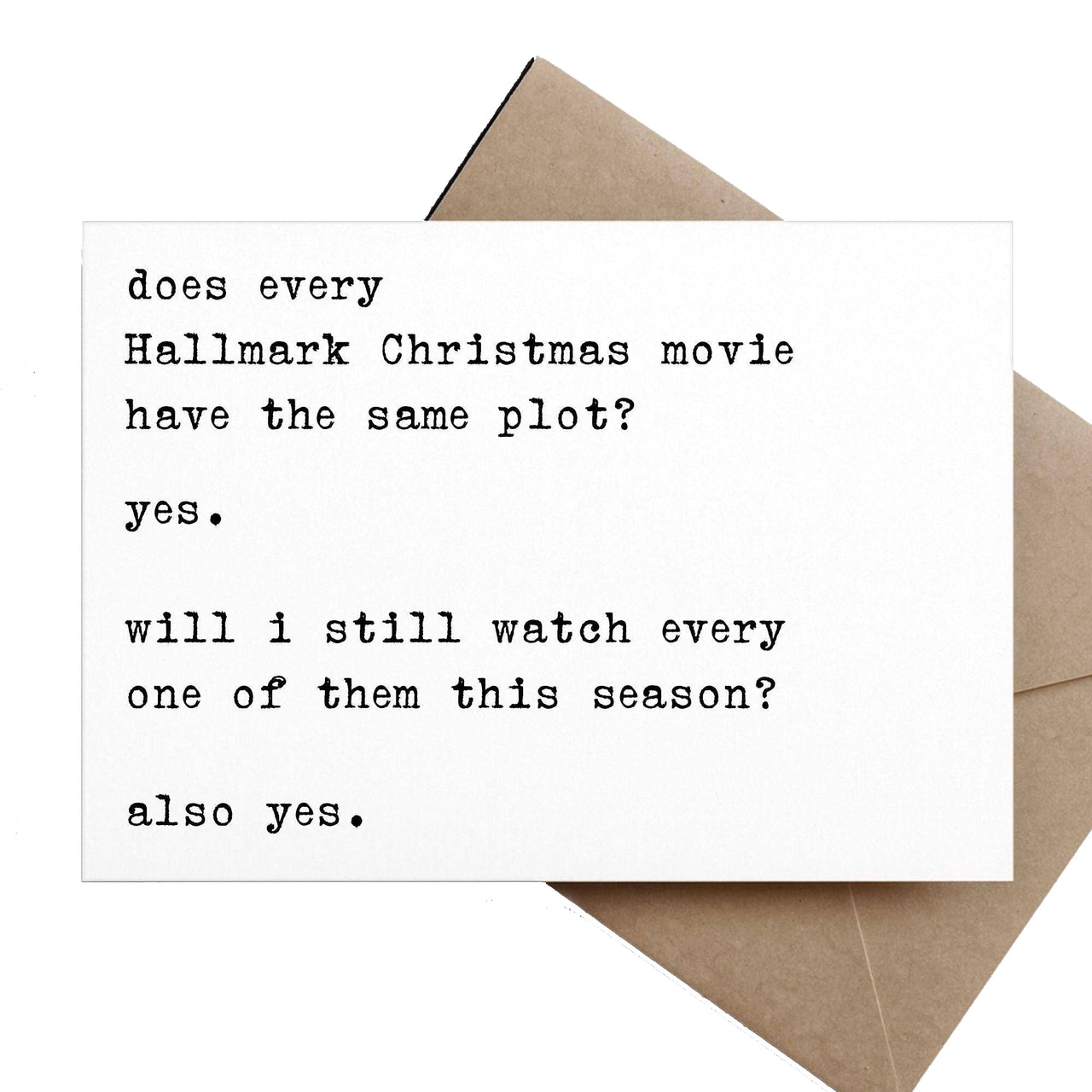 Every Hallmark Christmas Movies Card