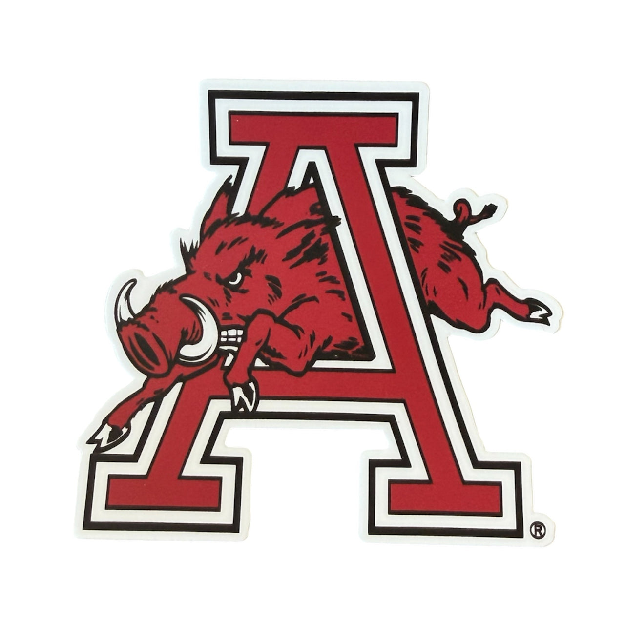 Hog Through The A Sticker