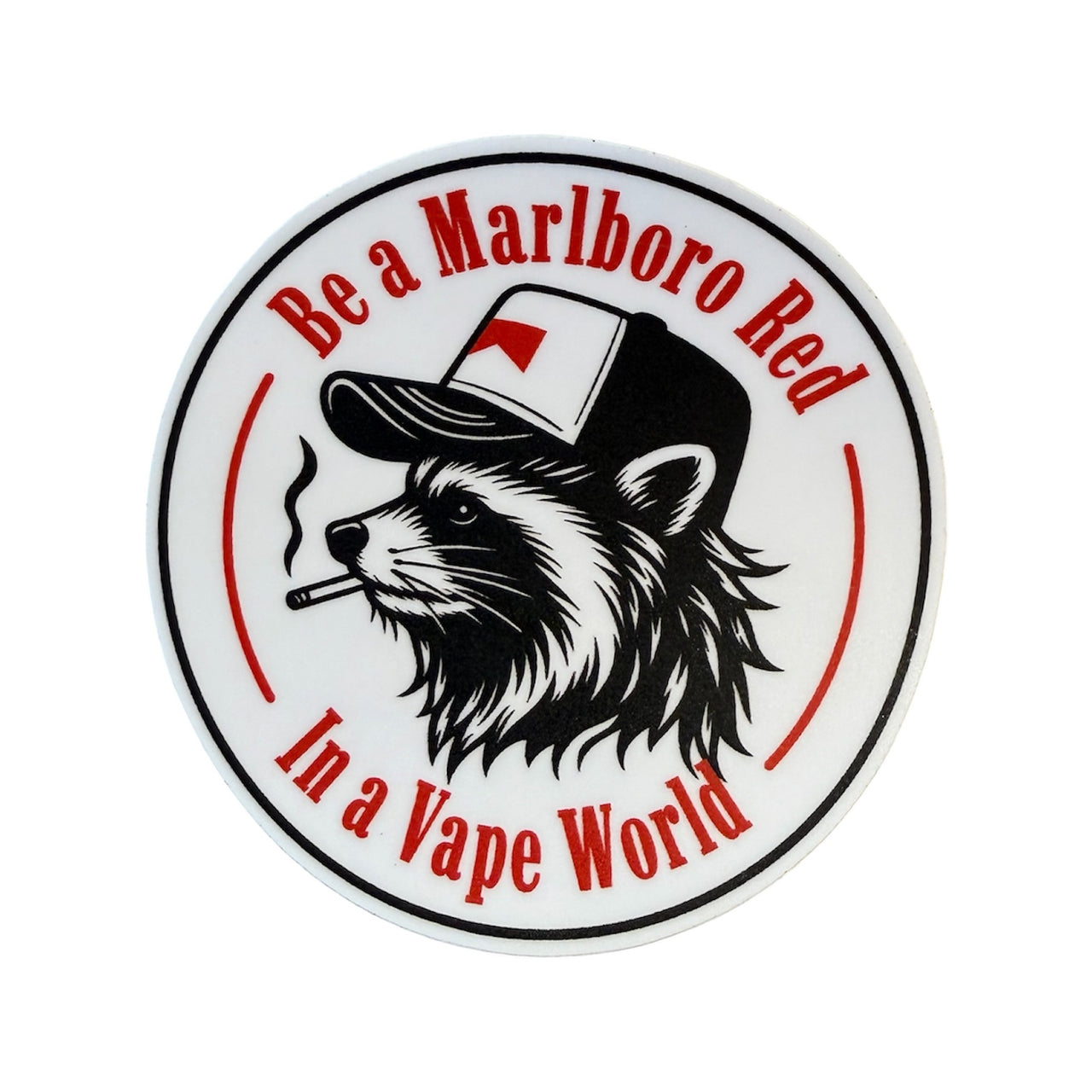 Funny Raccoon Sticker