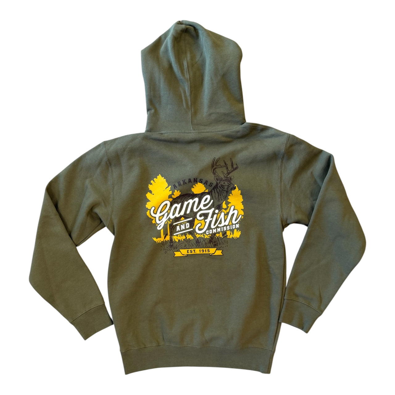 AR Game & Fish Hoodie | Moss