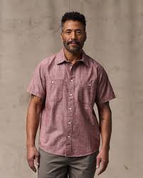 Short Sleeve Chambray Shirt | Sable
