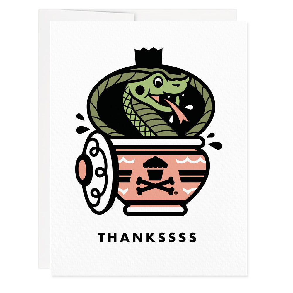 Thankssss Snake Greeting Card