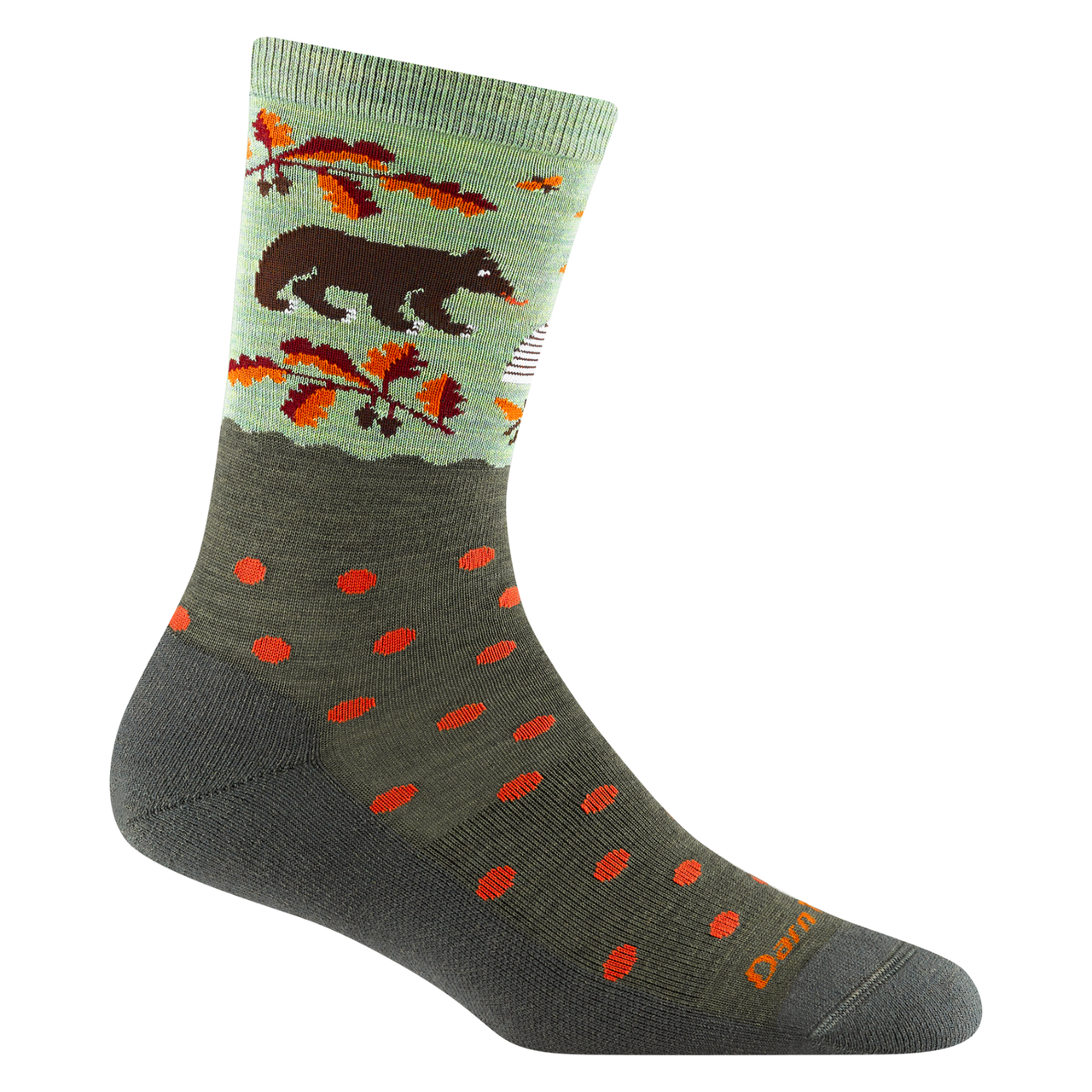 Wild Life Crew Lightweight Sock with Cushion | Forest