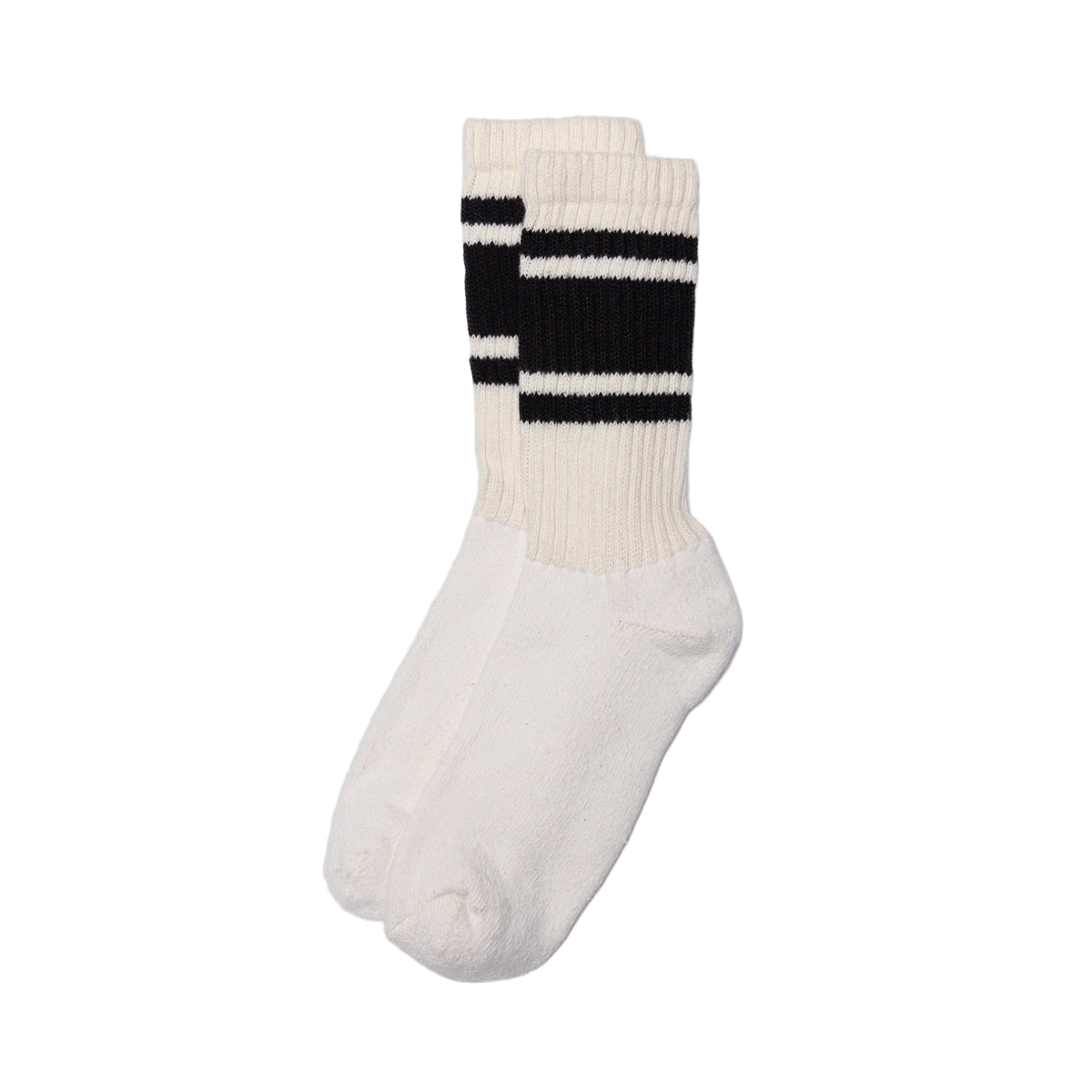 Retro Mono Stripe Sock | Black