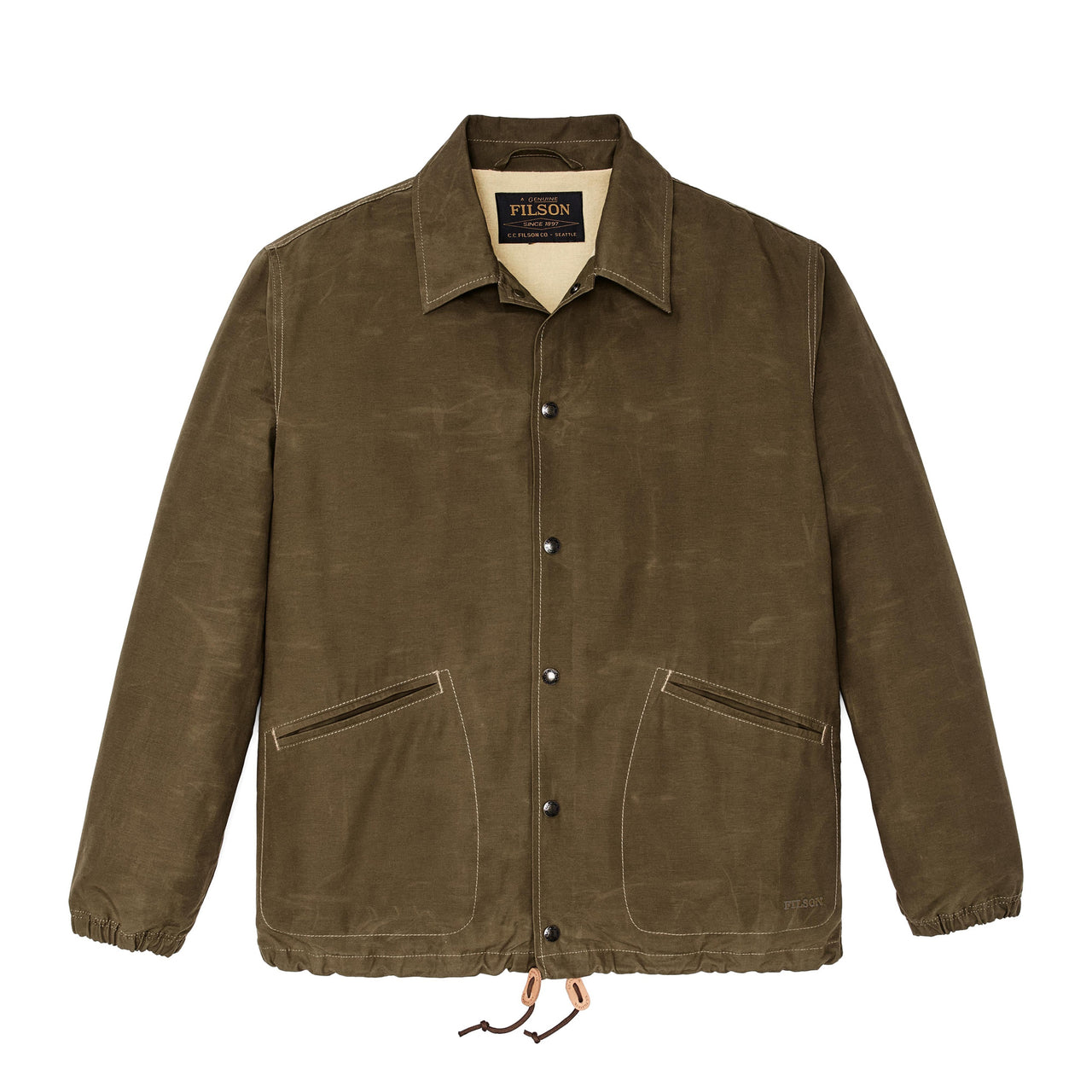 Dry Wax Windbreaker | Military Olive
