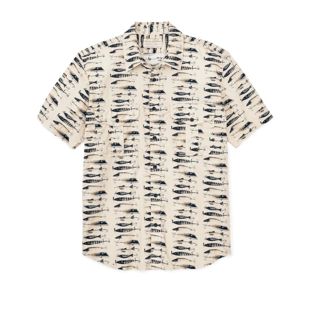 Washed Short Sleeve Feather Cloth Shirt | Natural Lures