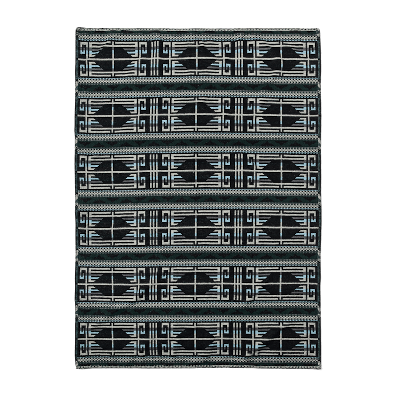Fire Mountain Blanket | Black, Green, & Granite
