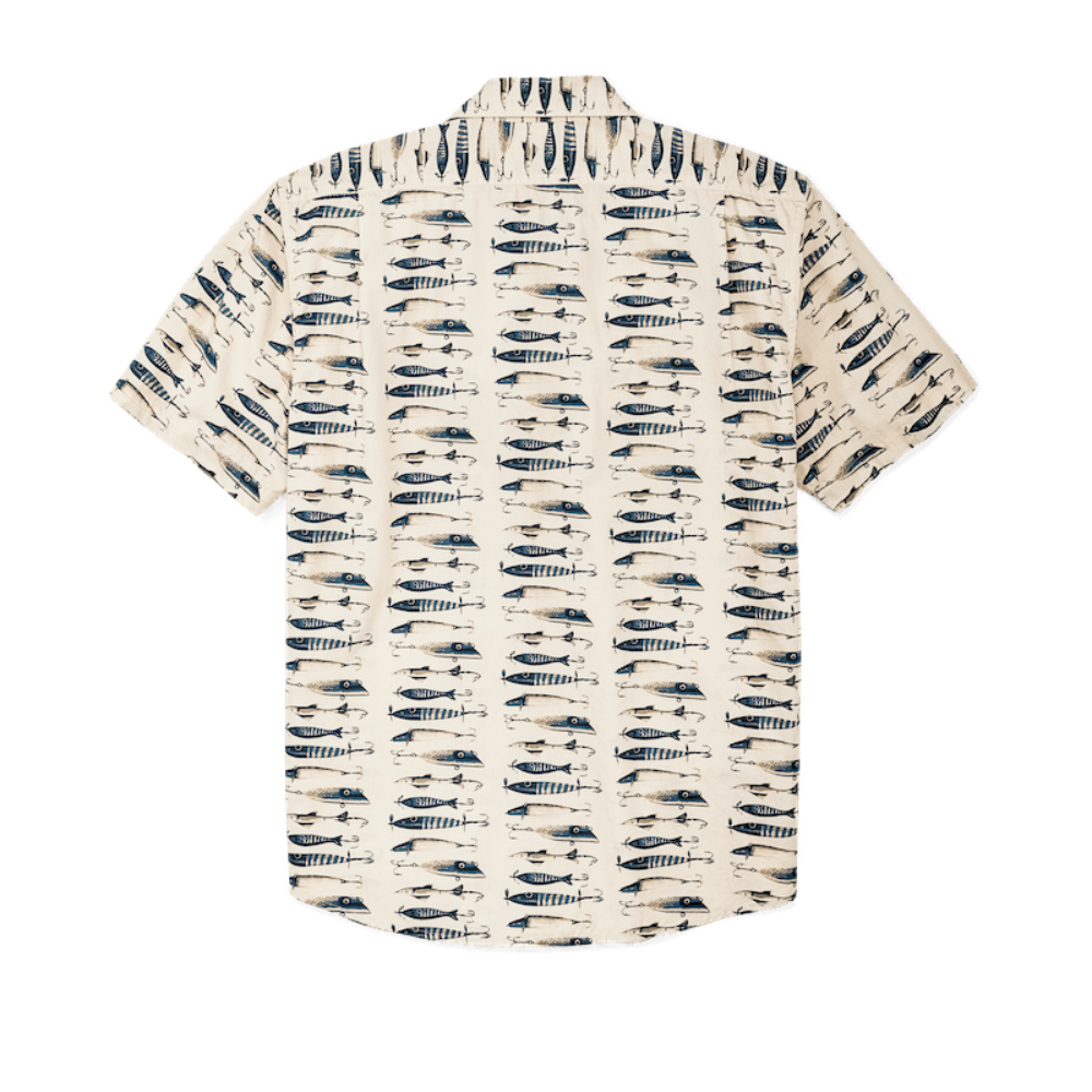 Washed Short Sleeve Feather Cloth Shirt | Natural Lures