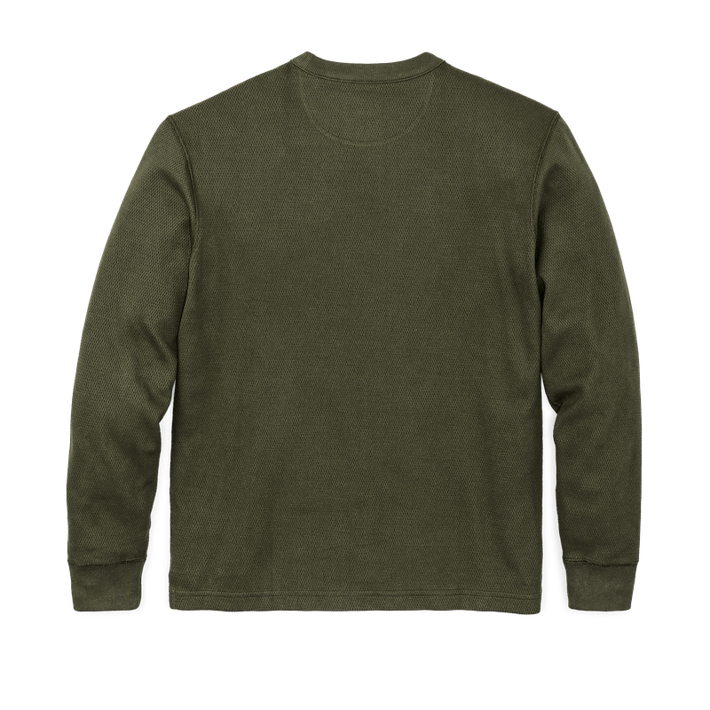 Waffle Knit Thermal Crew | Mossy Rock - Domestic Domestic