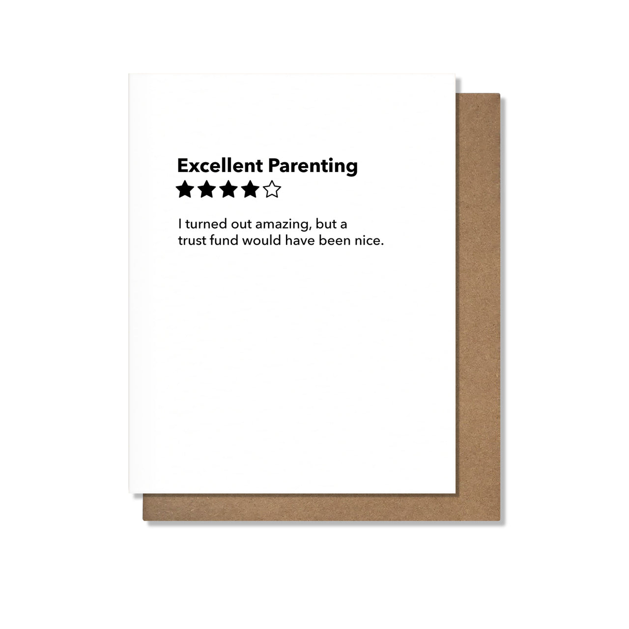 Excellent Parenting Card