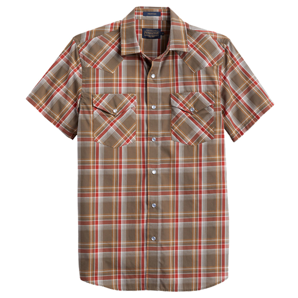 Frontier Shirt | Brown/Red Plaid