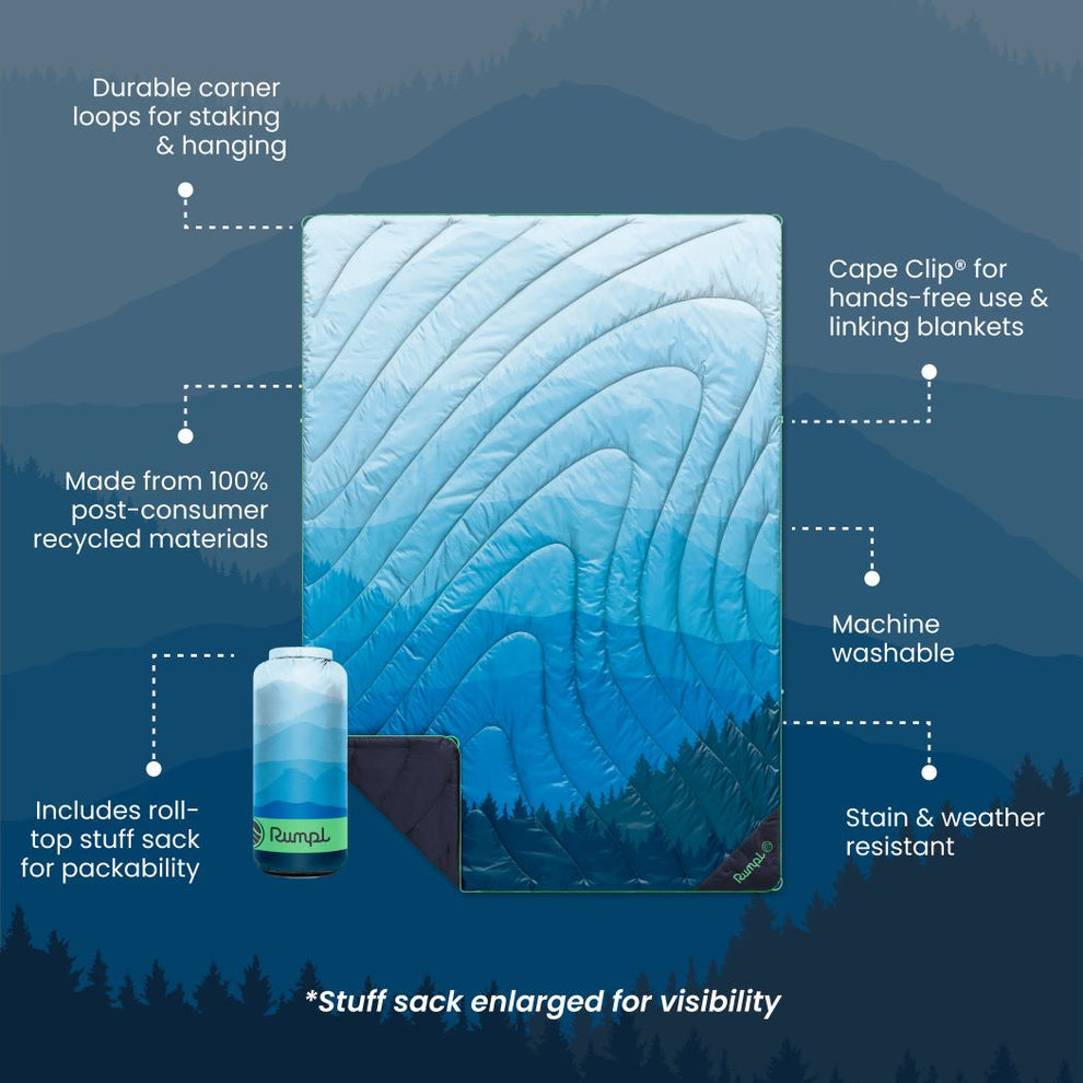 Original Puffy Blanket | Blue Ridge Fade