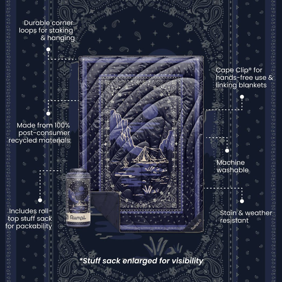 Original Puffy Blanket | Midnight Mesa Bandana