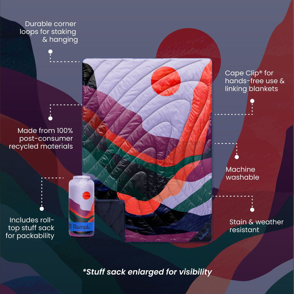 Original Puffy Blanket | Valley Dusk