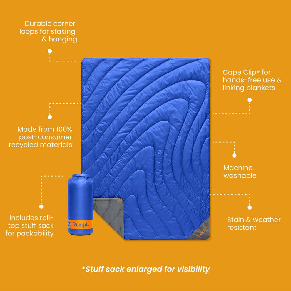 Original Puffy Blanket | Burning Blue