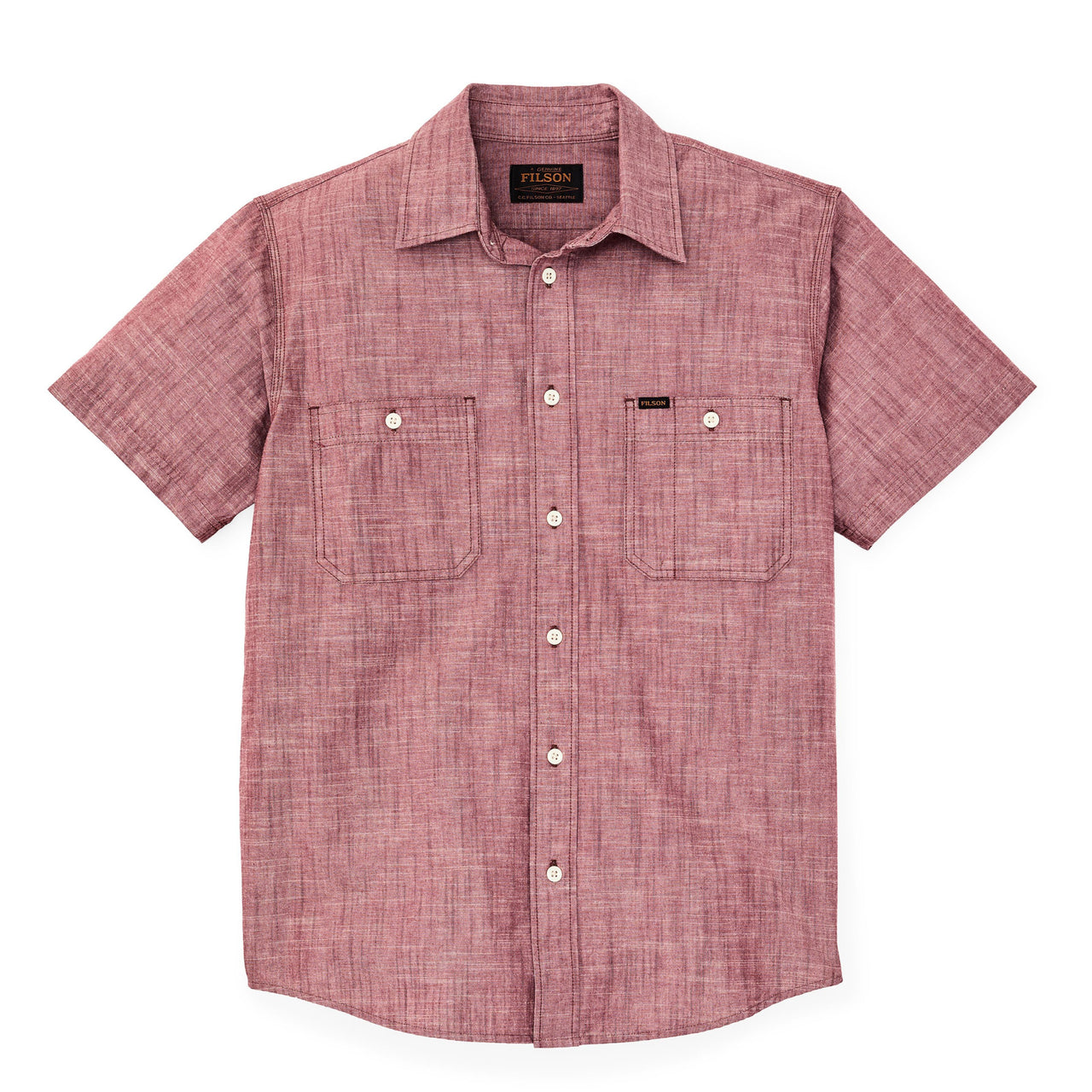Short Sleeve Chambray Shirt | Sable