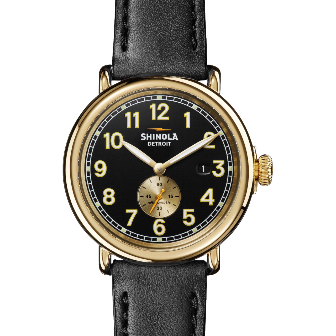 The Runwell Automatic Subsecond 45mm | Polished w/ Black