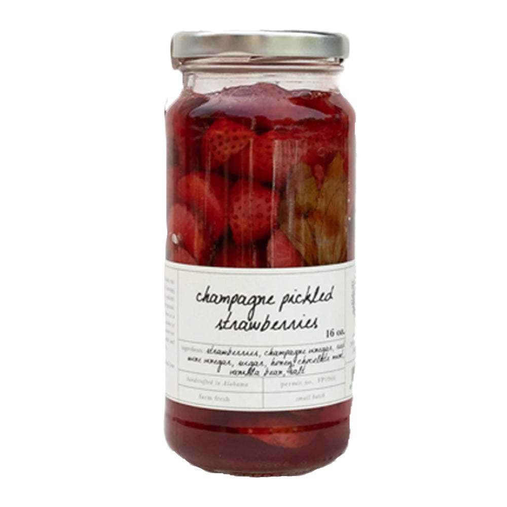 Champagne Pickled Strawberries