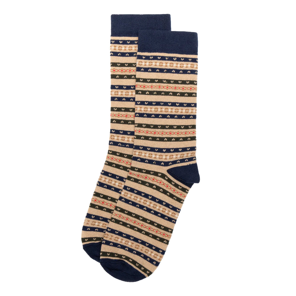 The Terrain Stripe Sock | Navy