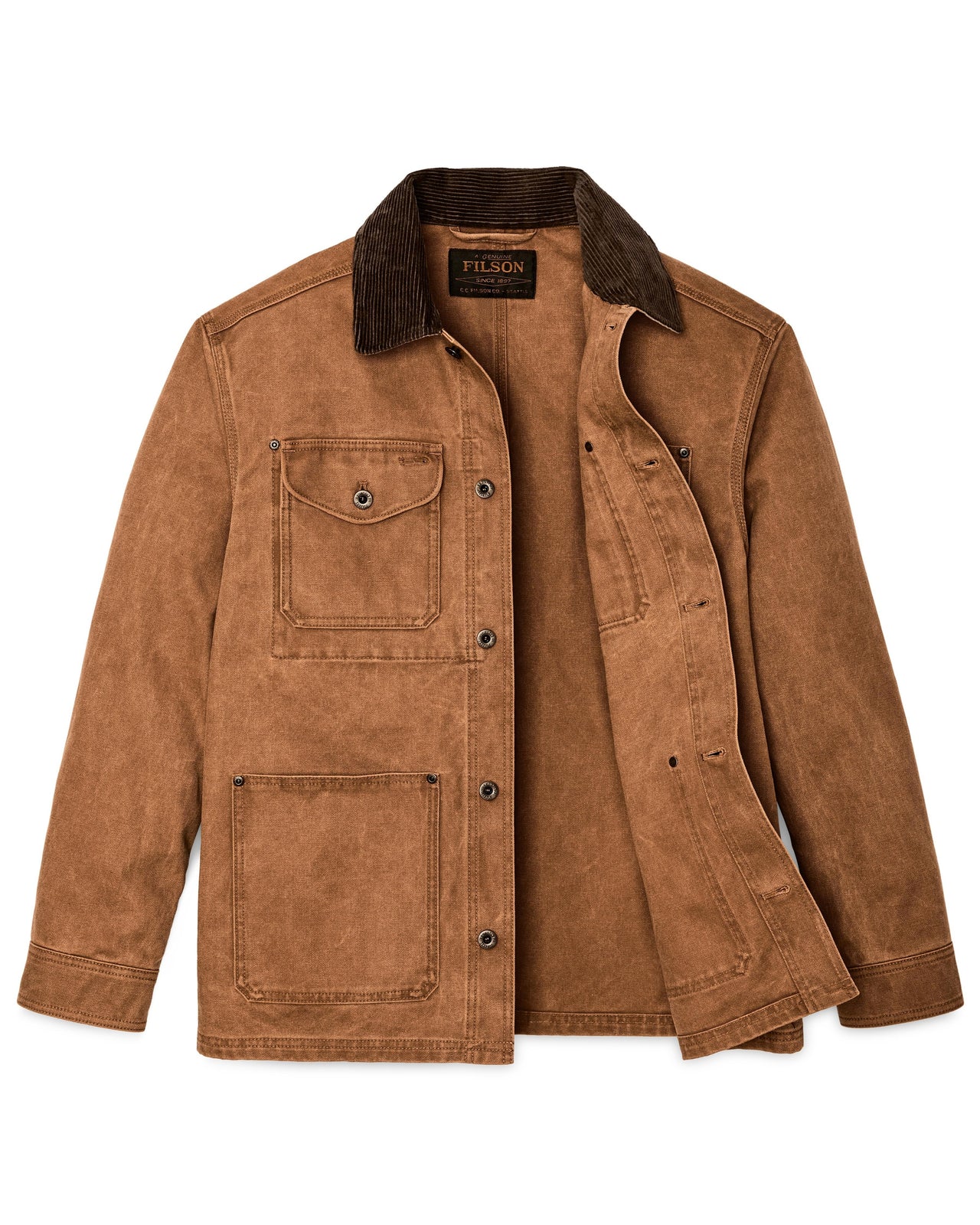 Rustic Canvas Barn Coat | Whiskey