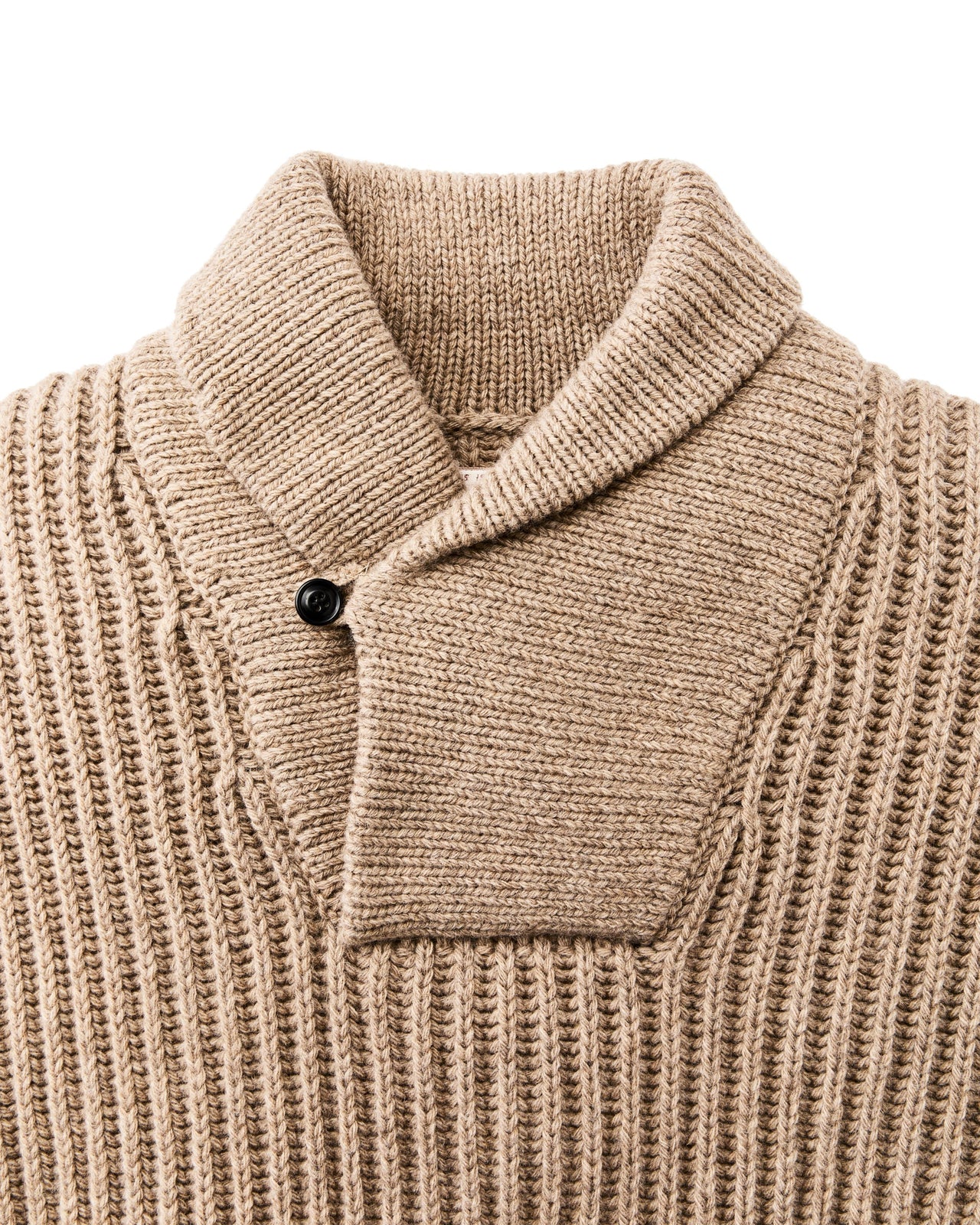 Bristol Shawl Neck Sweater | Oatmeal Heater & Flame Stripe