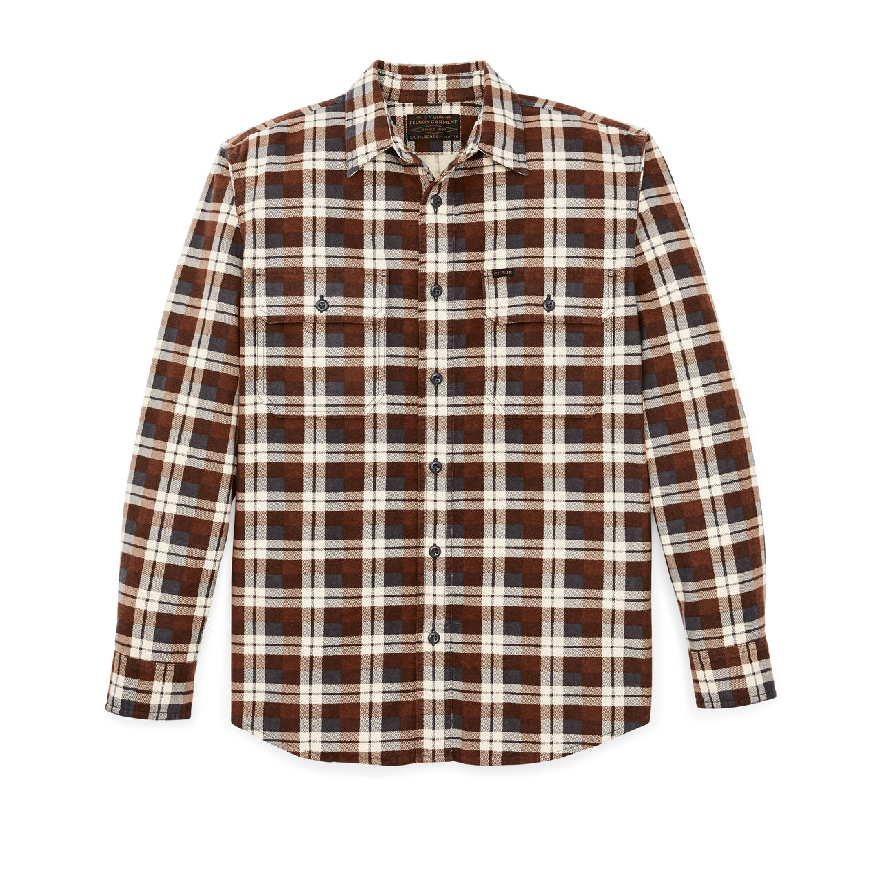 Field Flannel Shirt | Brown & Gray