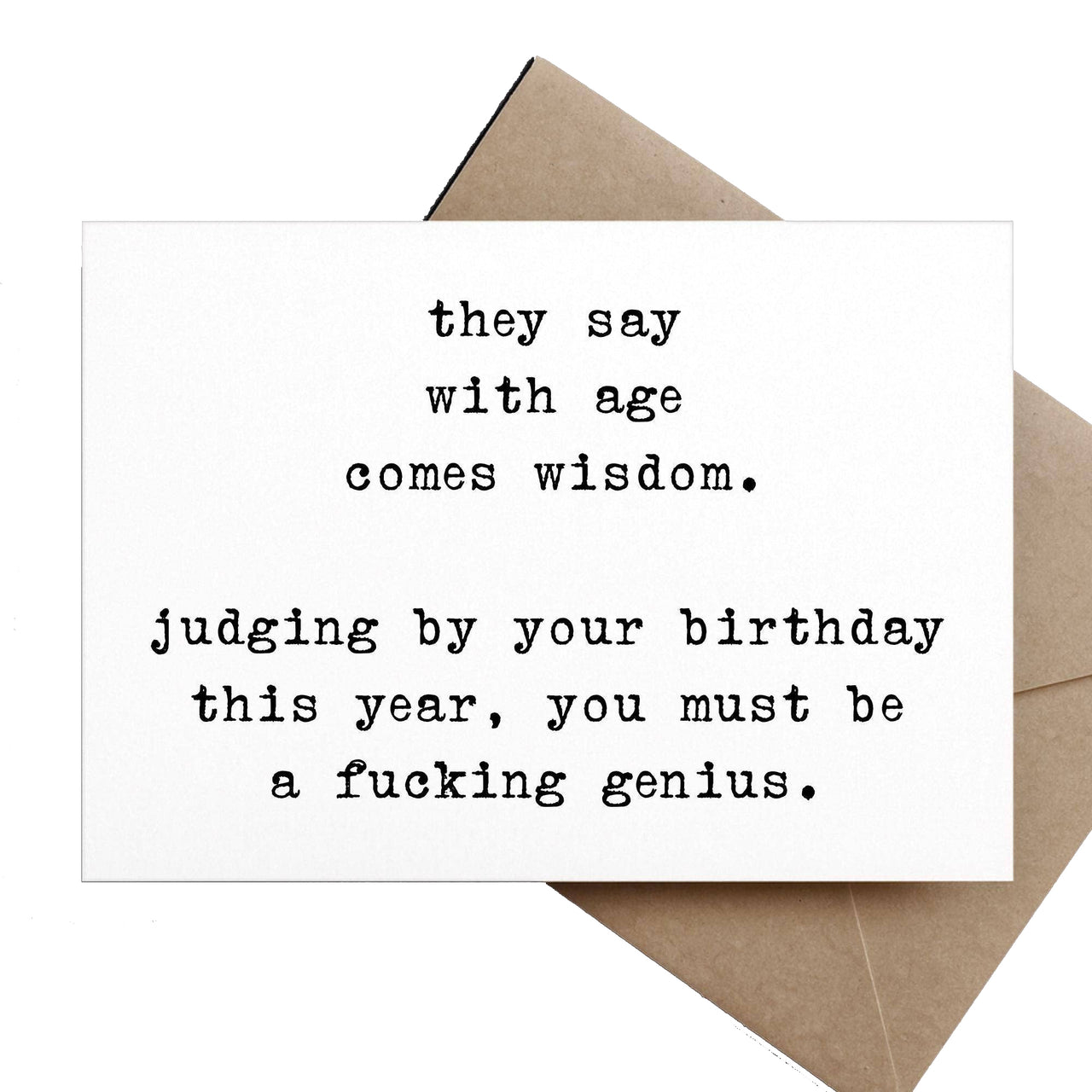 With Age Comes Wisdom Card