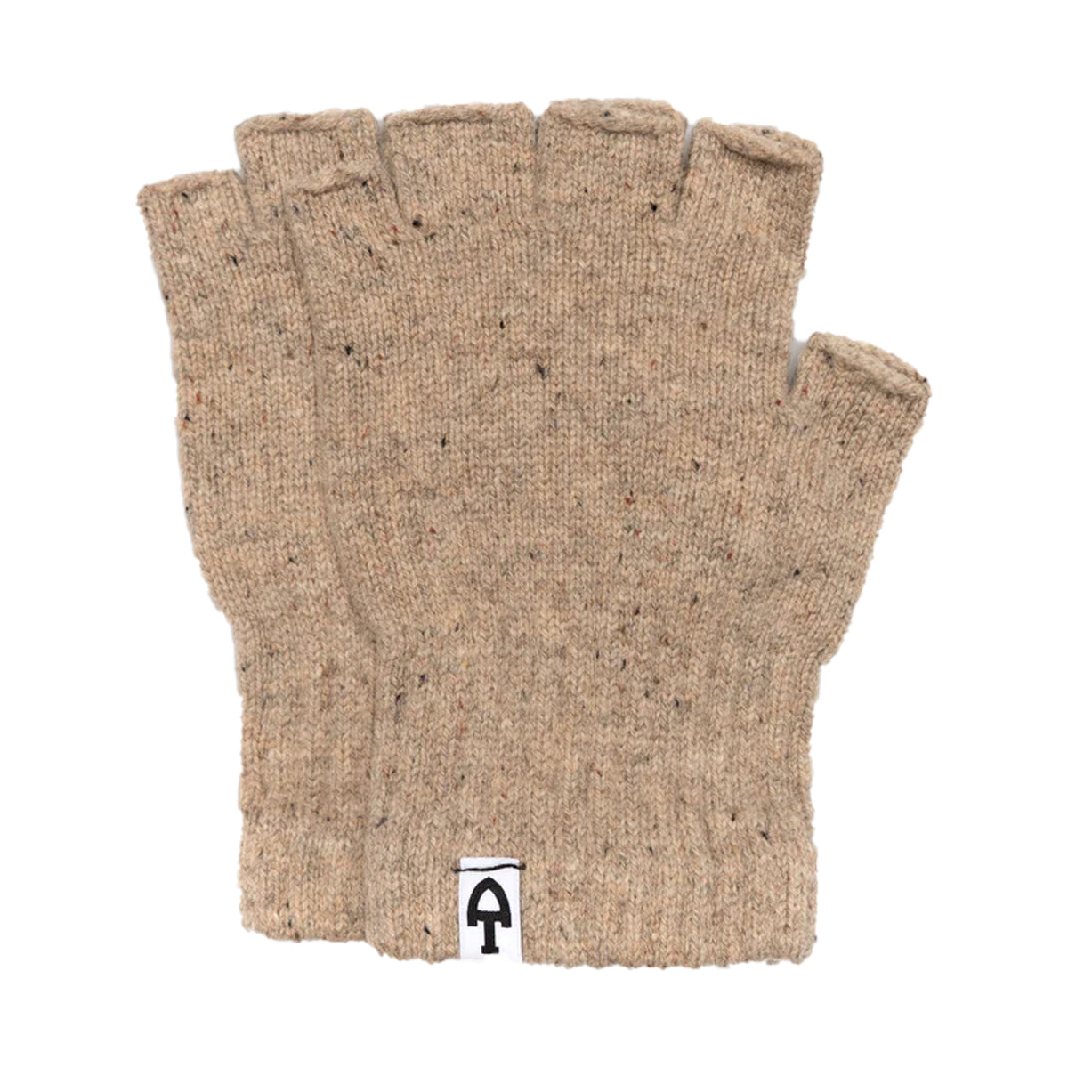 Donegal Flecked Fingerless Gloves |  Oatmeal