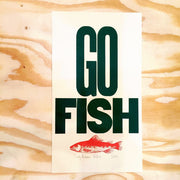 Go Fish Letterpress Print - Domestic Domestic
