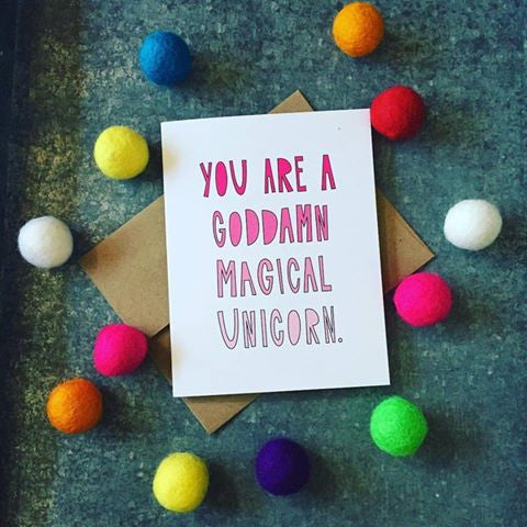 Magical Unicorn Card