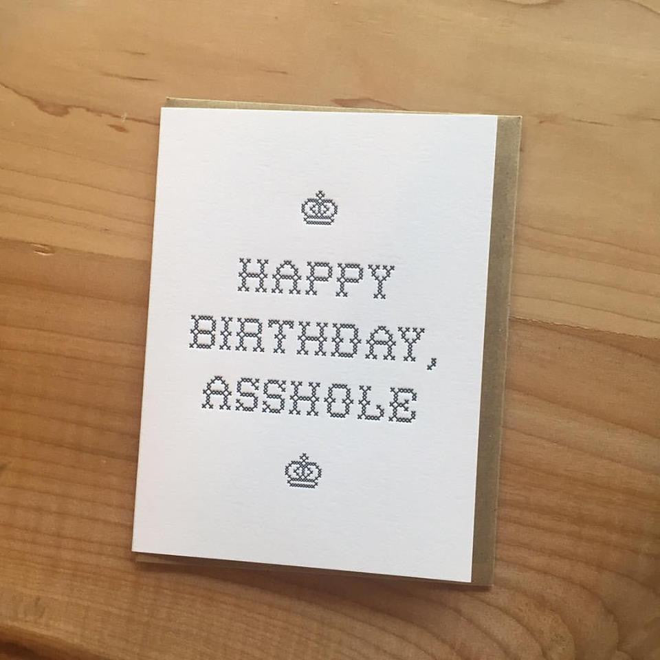 Happy Birthday A Hole Card