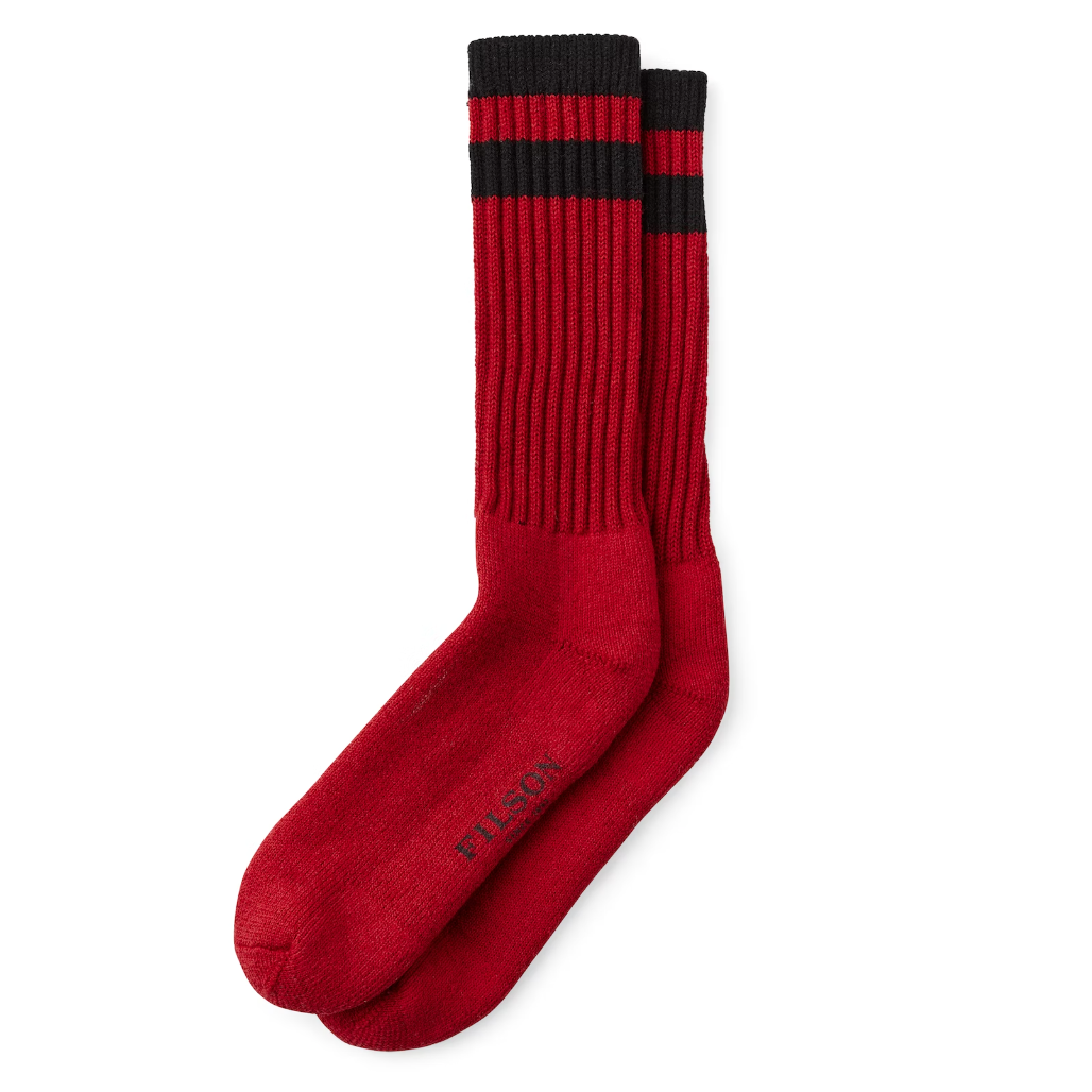1970's Logger Thermal Sock | Scarlet - Domestic Domestic