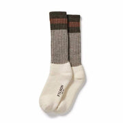1970's Logger Thermal Sock | Green & Brown - Domestic Domestic