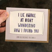 Because You Snore Card - Domestic Domestic