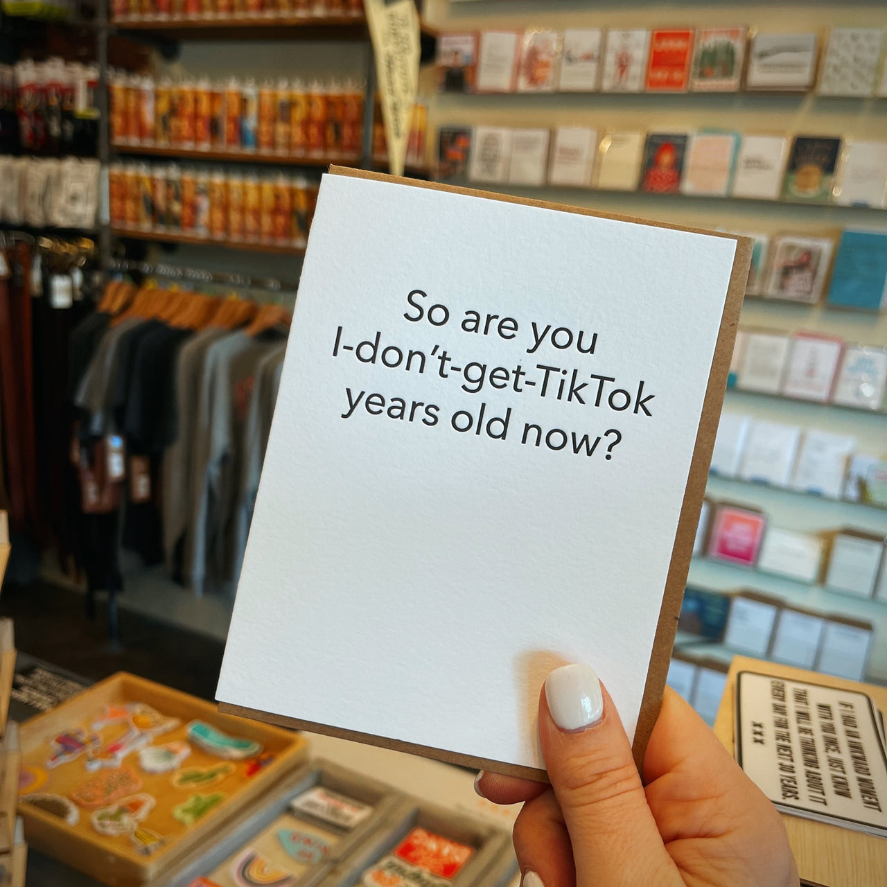 Tiktok Years Old Card