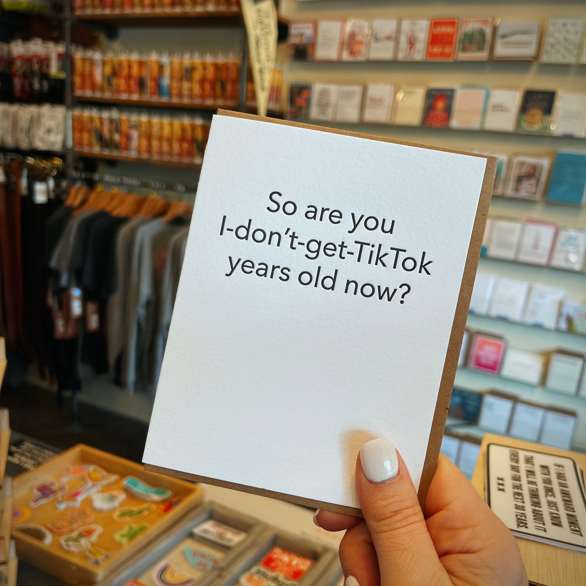 Tiktok Years Old Card - Domestic Domestic