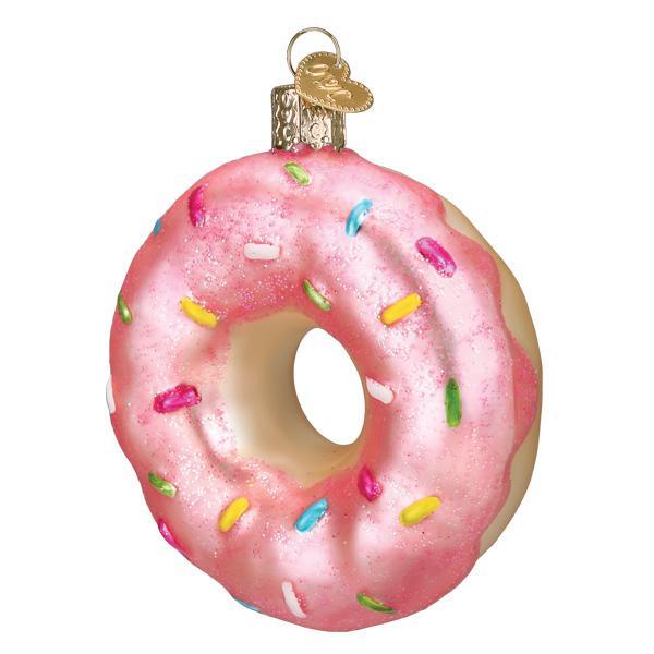 Pink Sprinkles Donut Ornament - Domestic Domestic