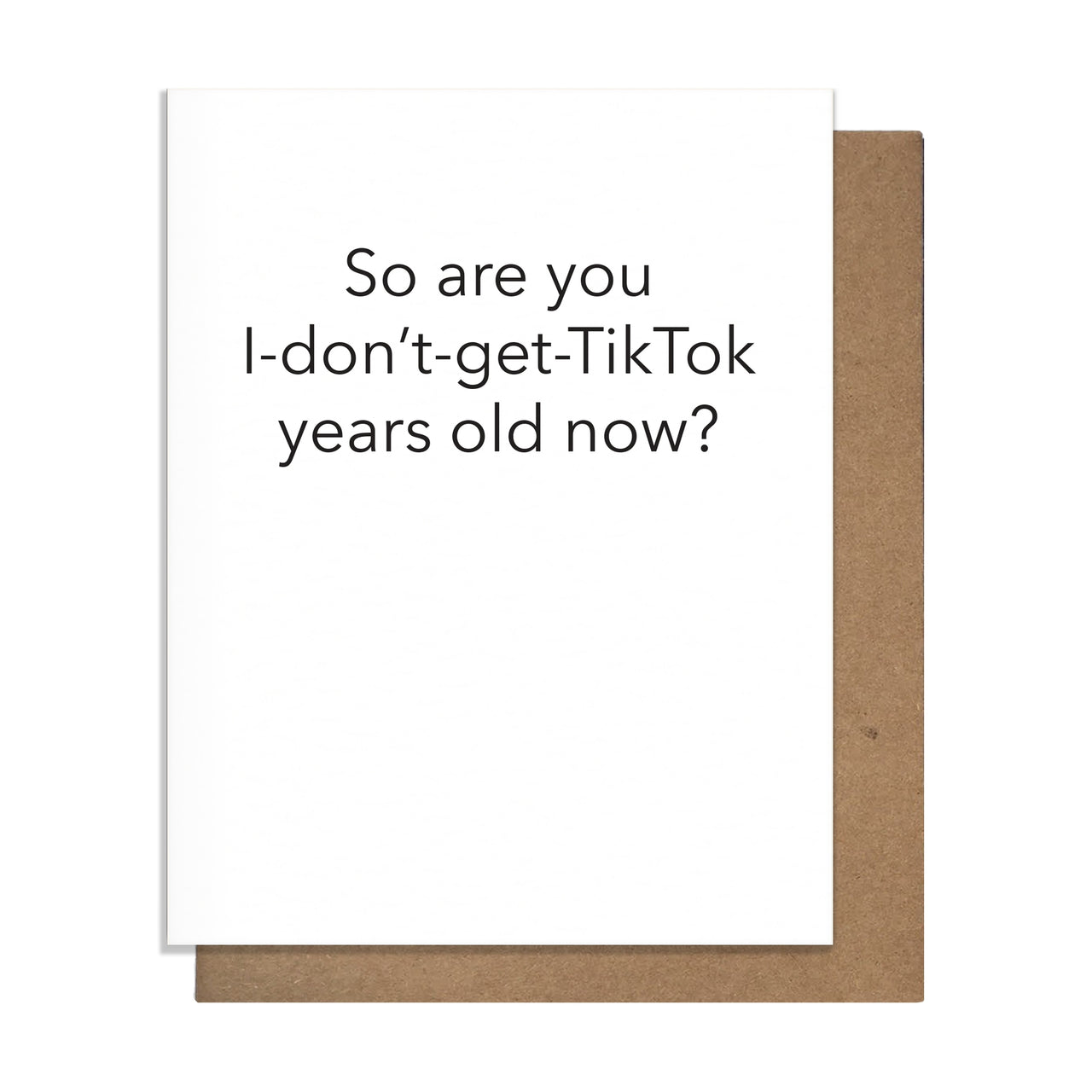 Tiktok Years Old Card - Domestic Domestic