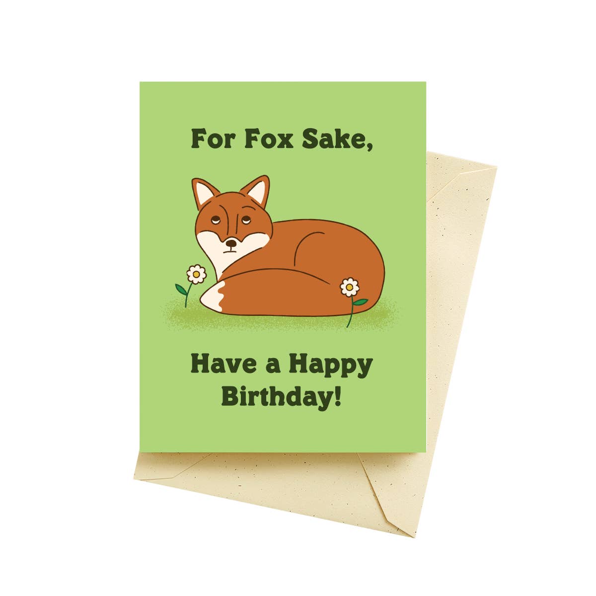 Fox Sake Birthday Card - Domestic Domestic