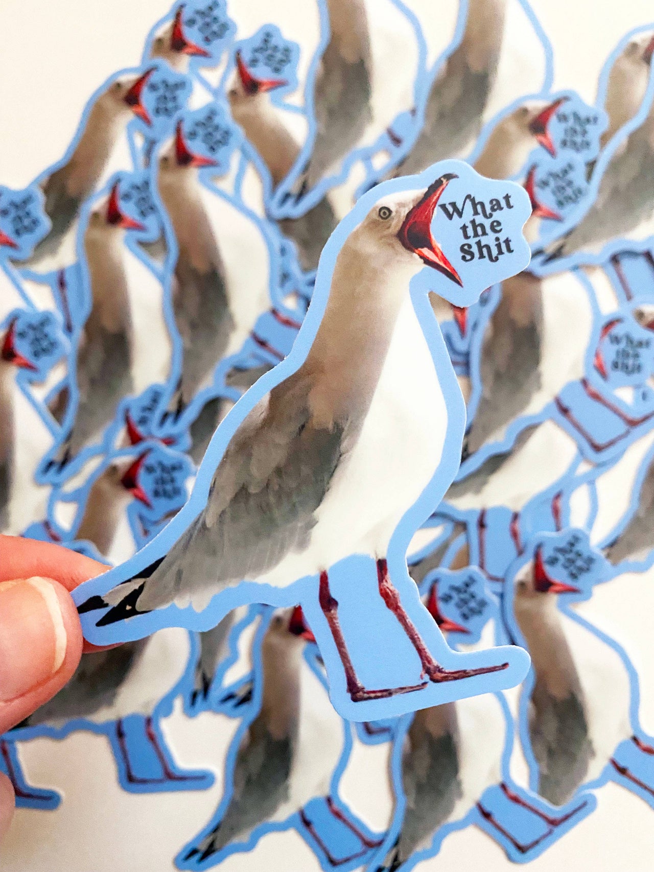 What the Shit Bird Sticker - Domestic Domestic