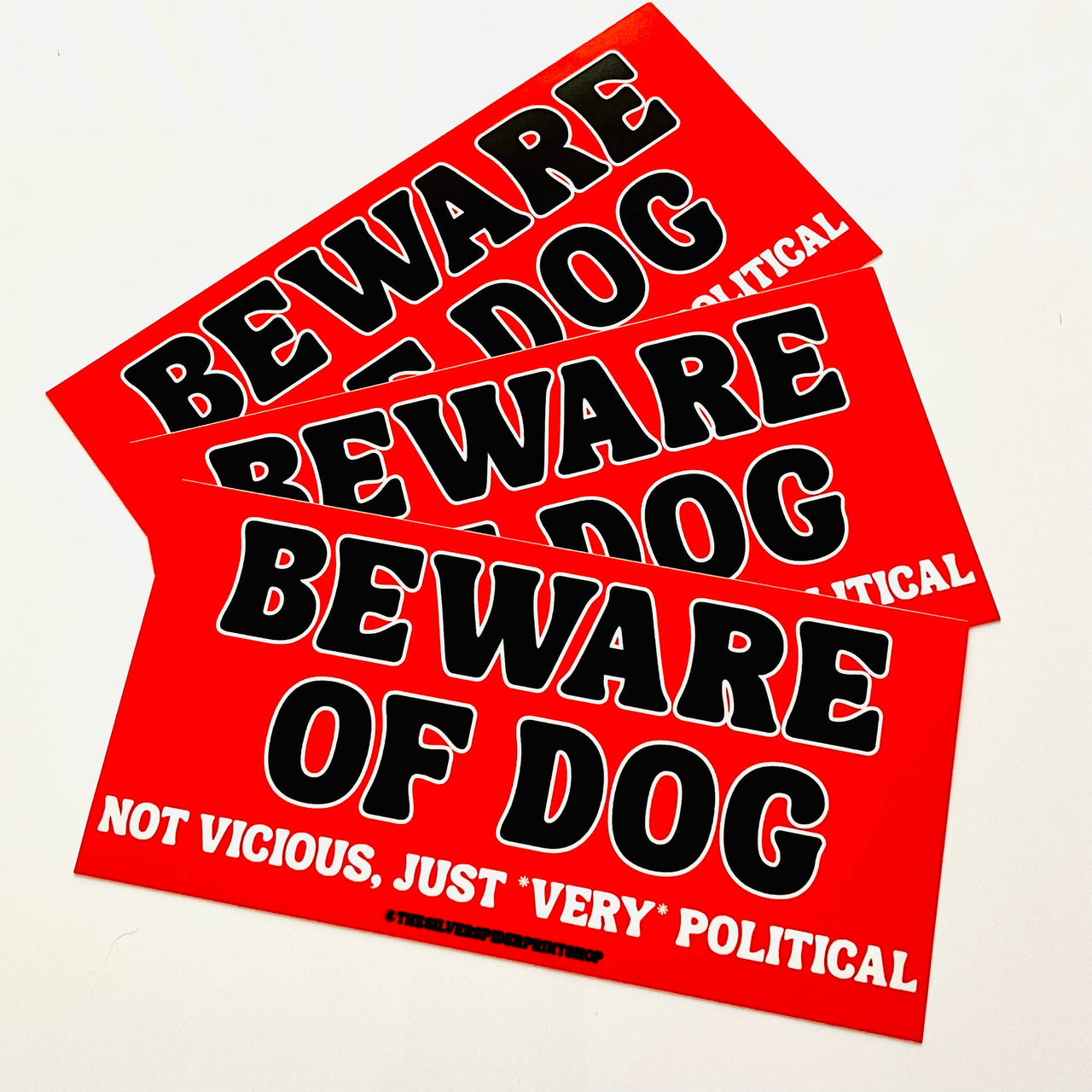 Beware of Dog Bumper Sticker