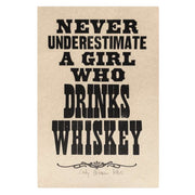 A Girl Who Drinks Print - Domestic Domestic