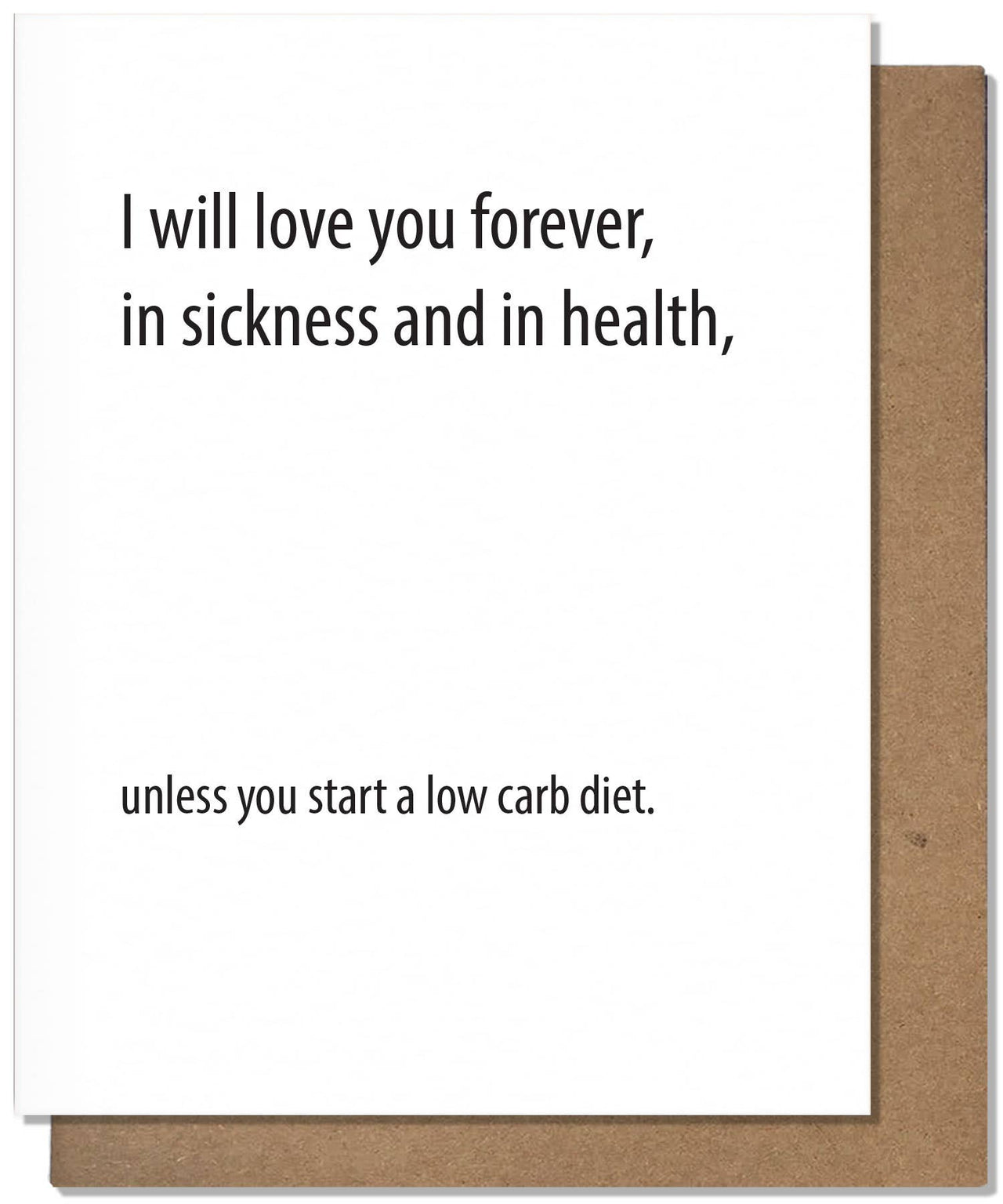 Low Carb Love Card