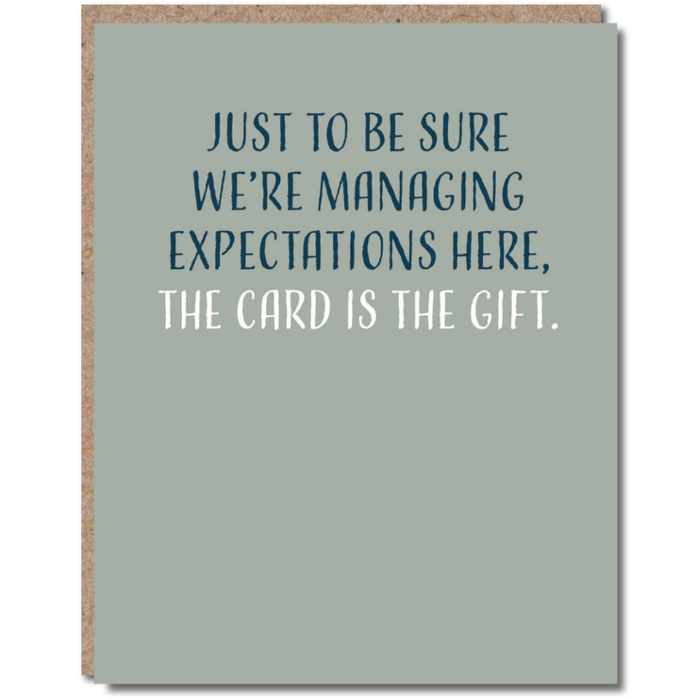 Managing Expectations Card