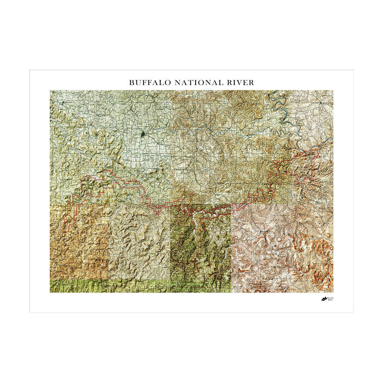 Buffalo River Relief Map