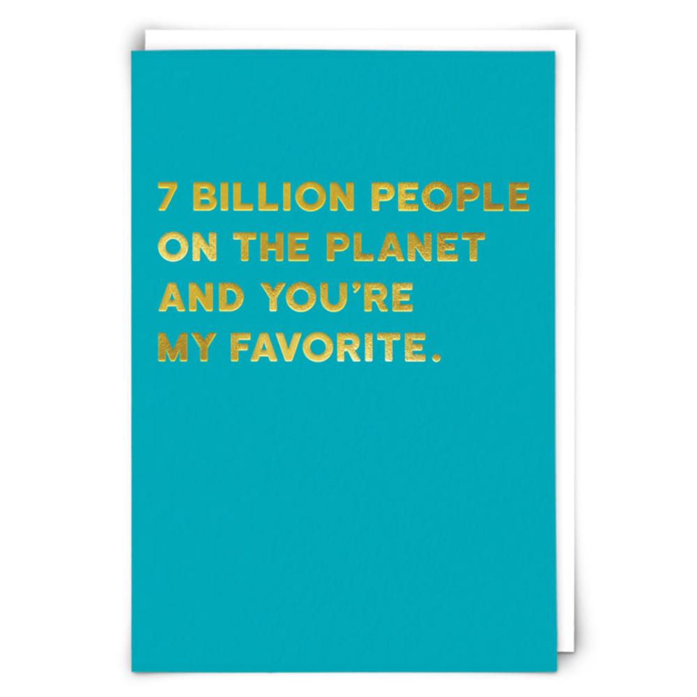 7 Billion People Card