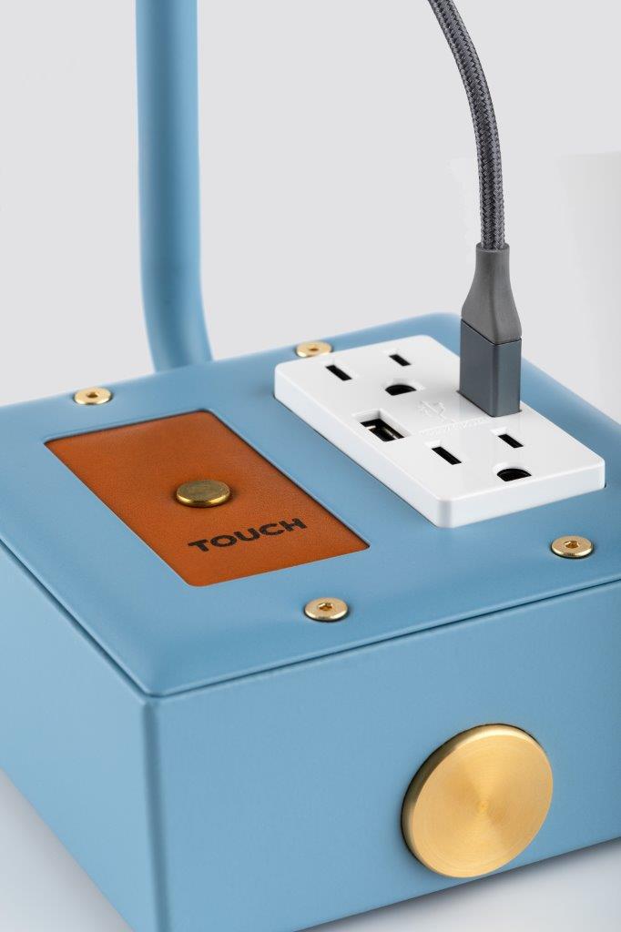 JAX Touch Smart Charging USBC Task Lamp | Martha Blue - Domestic Domestic