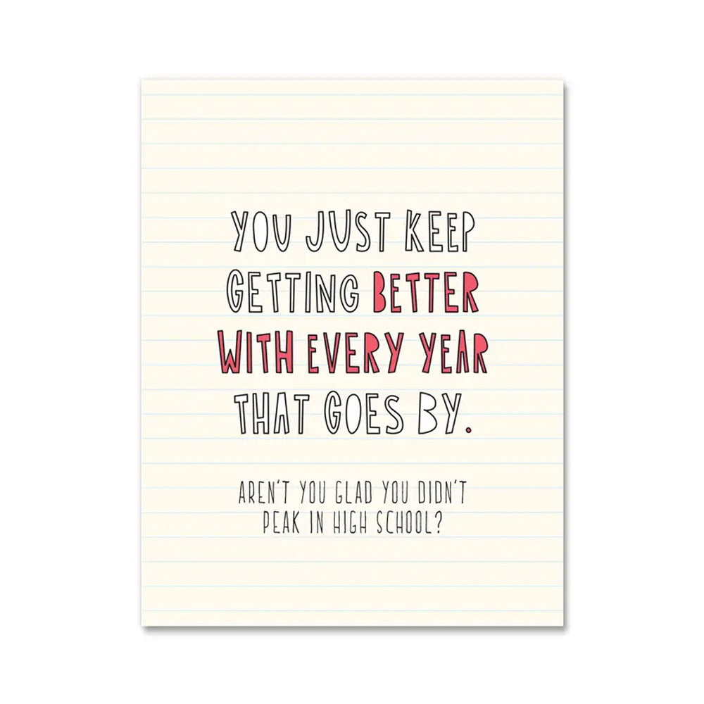 Peak in High School Card - Domestic Domestic