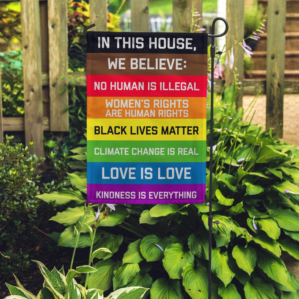 In This House... Garden Flag - Domestic Domestic