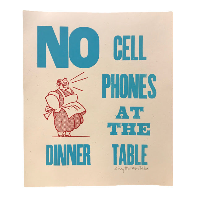 No Cell Phones Print